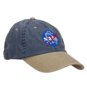 NASA Insignia Embroidered Washed Two Tone Cap