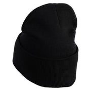 No Bad Days Bubble Letters Embroidered 12" Long Beanie - Black OSFM