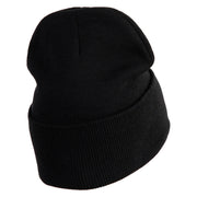 No Bad Days Bubble Letters Embroidered 12" Long Beanie - Black OSFM