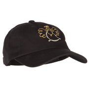 Glitter Angel Embroidered Unstructured Washed Cap