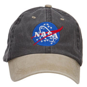 NASA Insignia Embroidered Washed Two Tone Cap