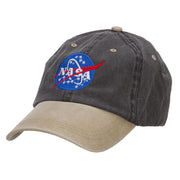 NASA Insignia Embroidered Washed Two Tone Cap