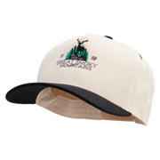 Great Smoky Mountains Embroidered Premium Pro Style 5 Panels Cap - Black-Stone OSFM