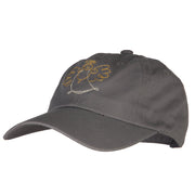 Glitter Angel Embroidered Unstructured Washed Cap