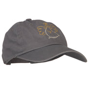 Glitter Angel Embroidered Unstructured Washed Cap