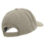 Rhode Island Logo Embroidered Low Profile Dyed Cotton Twill Cap - Putty OSFM