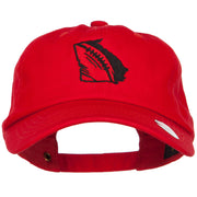 Georgia Football State Map Embroidered Unstructured Cap