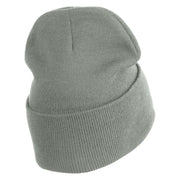 No Bad Days Bubble Letters Embroidered 12" Long Beanie - Grey OSFM