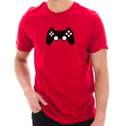 Game Controller Graphic Design Short Sleeve Cotton Jersey T-Shirt