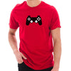 Game Controller Graphic Design Short Sleeve Cotton Jersey T-Shirt