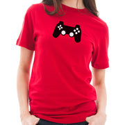 Game Controller Graphic Design Short Sleeve Cotton Jersey T-Shirt