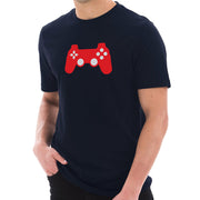 Game Controller Graphic Design Short Sleeve Cotton Jersey T-Shirt