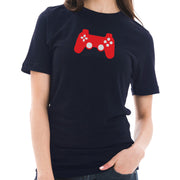 Game Controller Graphic Design Short Sleeve Cotton Jersey T-Shirt