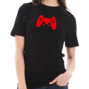 Game Controller Graphic Design Short Sleeve Cotton Jersey T-Shirt