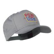 God Bless the USA Embroidered Cap