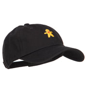 Gingerbread Man Embroidered Unstructured Cap