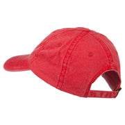 Golf Ball on Golf Tee Embroidered Washed Cotton Cap