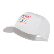 God Bless the USA Embroidered Cap