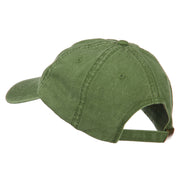 Golf Ball on Golf Tee Embroidered Washed Cotton Cap