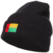 Guinea Bissau Flag Embroidered Long Beanie