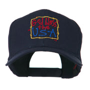 God Bless the USA Embroidered Cap