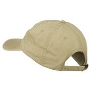 Golf Ball on Golf Tee Embroidered Washed Cotton Cap