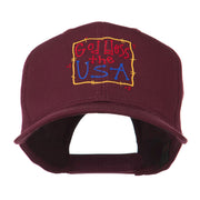 God Bless the USA Embroidered Cap