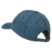 Golf Ball on Golf Tee Embroidered Washed Cotton Cap