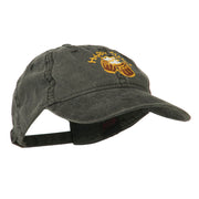 Good Times Beer Image Embroidered Washed Cap