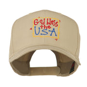 God Bless the USA Embroidered Cap