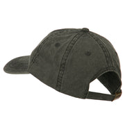 Golf Ball on Golf Tee Embroidered Washed Cotton Cap