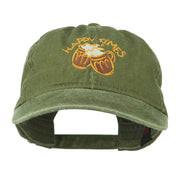 Good Times Beer Image Embroidered Washed Cap