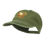 Good Times Beer Image Embroidered Washed Cap