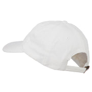 Golf Ball on Golf Tee Embroidered Washed Cotton Cap