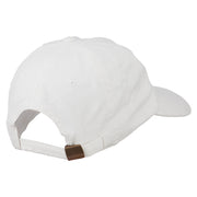 Golf Ball on Golf Tee Embroidered Washed Cotton Cap