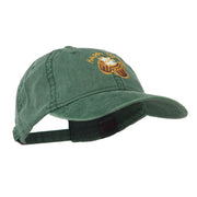 Good Times Beer Image Embroidered Washed Cap