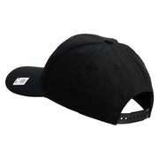 US Marine Corps Semper Fi Embroidered 6 Panel Structured Cotton Twill Cap Made in USA - Black OSFM