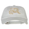 Glitter Merry Christmas Embroidered Unstructured Washed Cap