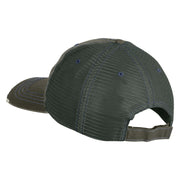 Canceled Stamp Embroidered Low Profile Special Cotton Mesh Cap - Green OSFM