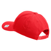 US Marine Corps Semper Fi Embroidered 6 Panel Structured Cotton Twill Cap Made in USA - Red OSFM