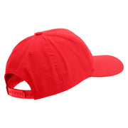US Marine Corps Semper Fi Embroidered 6 Panel Structured Cotton Twill Cap Made in USA - Red OSFM