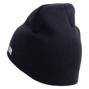 Licensed Combat Infantryman Embroidered 8 Inch Knitted Short Beanie - Navy OSFM