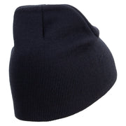 Licensed Combat Infantryman Embroidered 8 Inch Knitted Short Beanie - Navy OSFM