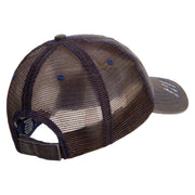 Old Tree Embroidered Low Profile Special Cotton Mesh Cap