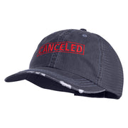 Canceled Stamp Embroidered Low Profile Special Cotton Mesh Cap - Navy OSFM