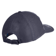Canceled Stamp Embroidered Low Profile Special Cotton Mesh Cap - Navy OSFM