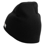 Licensed Combat Infantryman Embroidered 8 Inch Knitted Short Beanie - Black OSFM