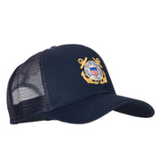 US Coast Guard Anchors Embroidered Solid Cotton Mesh Pro Cap