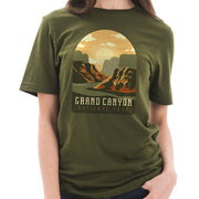 Grand Canyon National Park Cotton Short Sleeve Deluxe Jersey Graphic Shirt