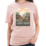 Grand Canyon National Park Cotton Short Sleeve Deluxe Jersey Graphic Shirt